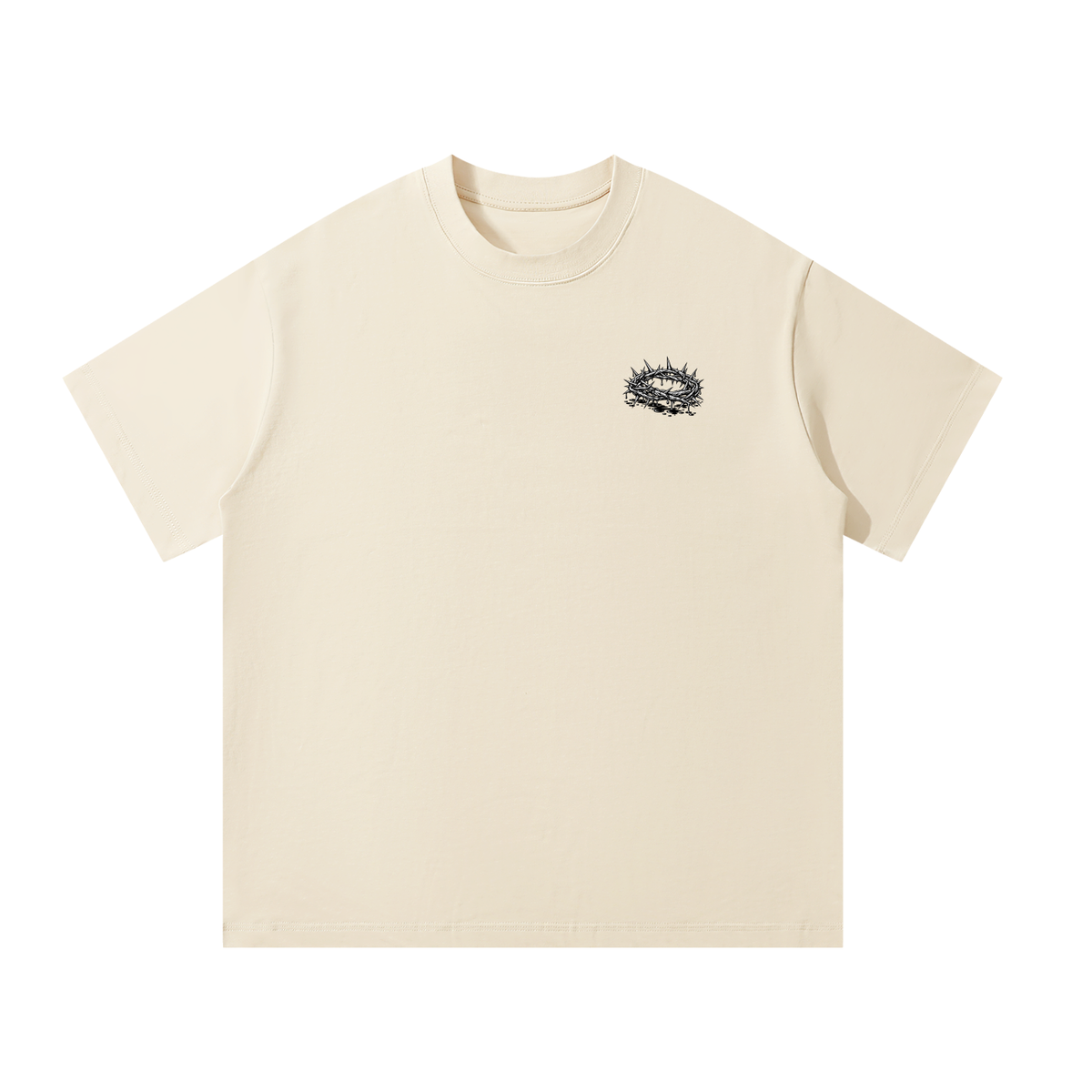 Oversized Black Cotton T-Shirt