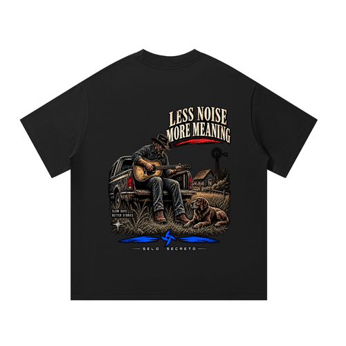 "LESS NOISE MORE MEANING"