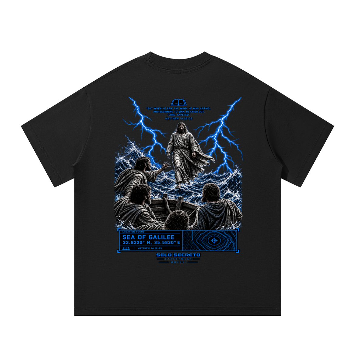 Lord Save Me Graphic T-Shirt - Matthew 14:22-33